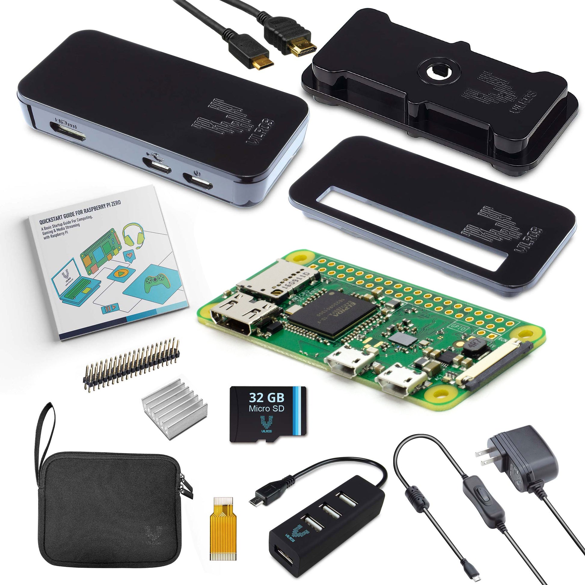 Vilros Raspberry Pi Zero W Complete Starter Kit - Vilros.com