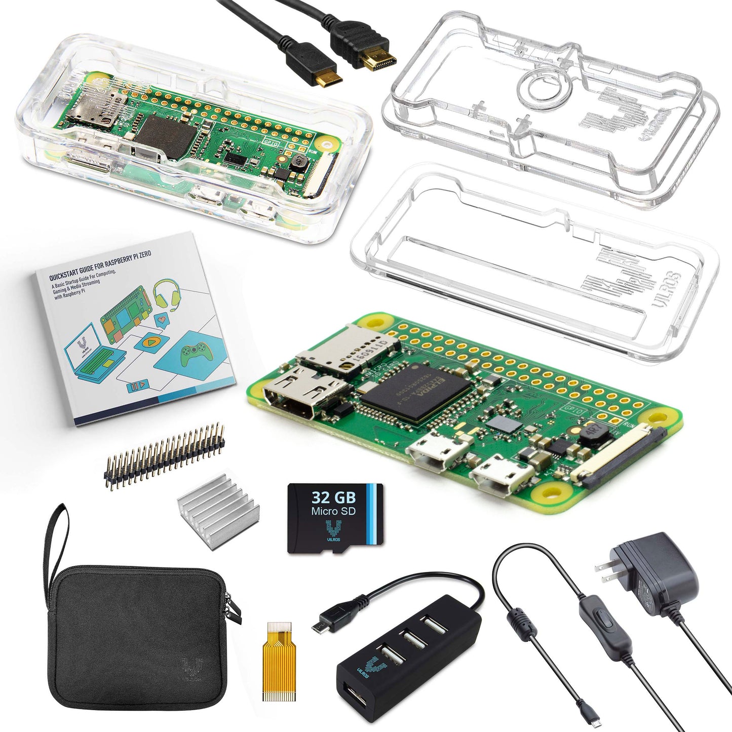 Vilros Raspberry Pi Zero W Complete Starter Kit - Vilros.com