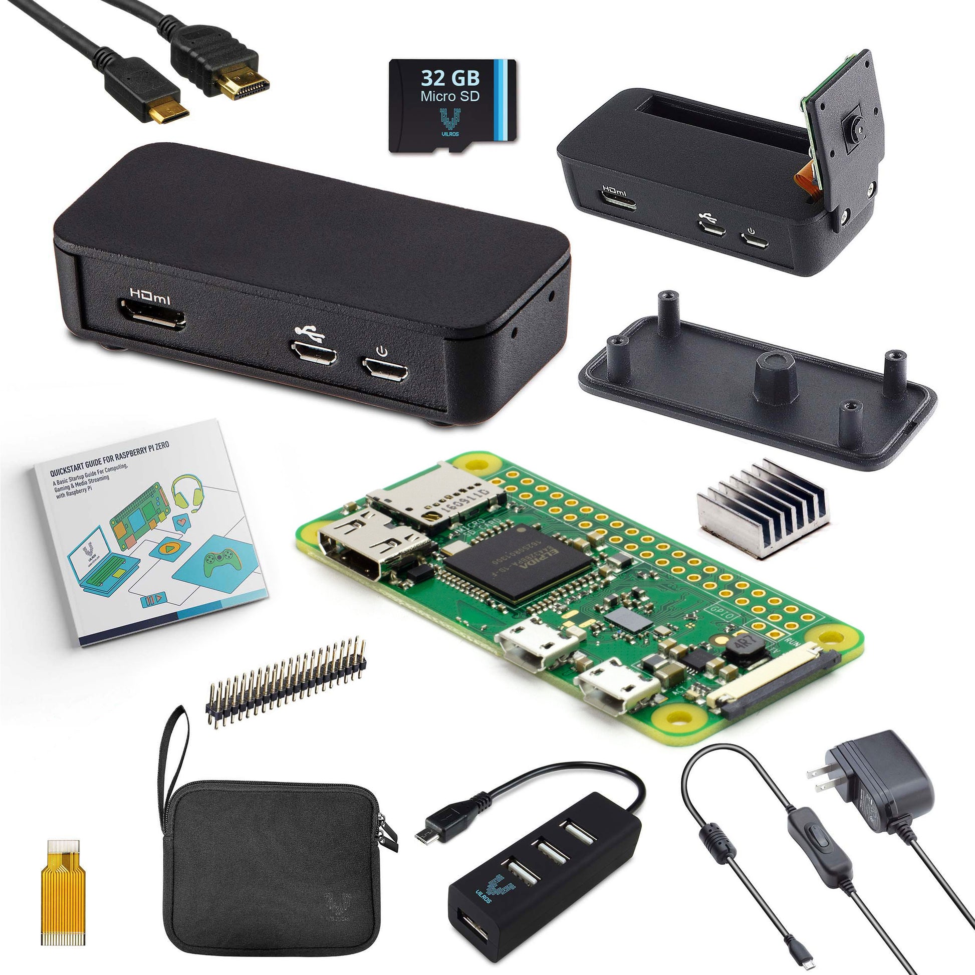 Vilros Raspberry Pi Zero W Complete Starter Kit - Vilros.com