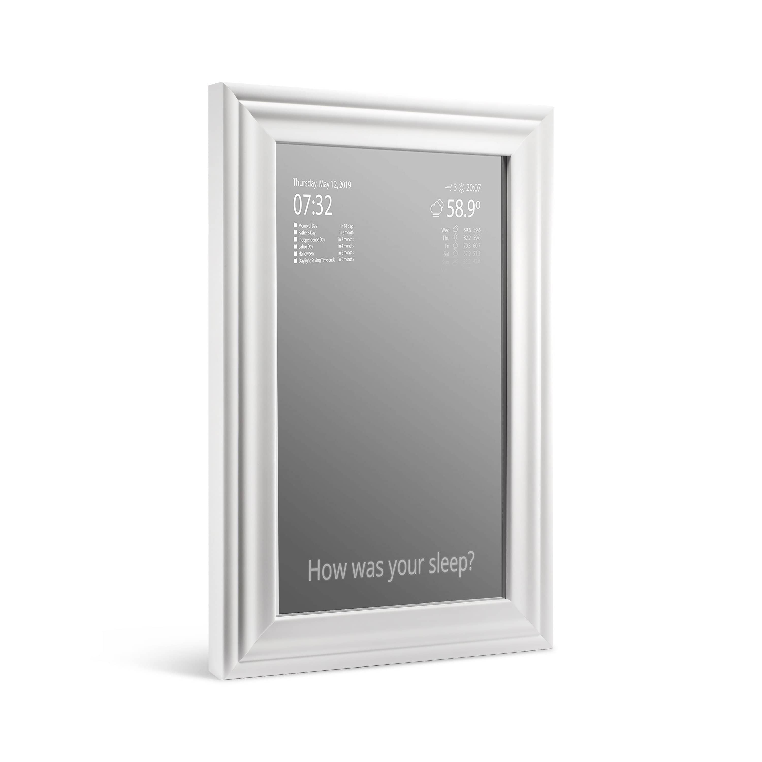  Vilros Magic Mirror V4-2 Way Mirror with Internal LCD Screen  for Smart Mirrors Projects-Great for Raspberry Pi (Black) : Electronics