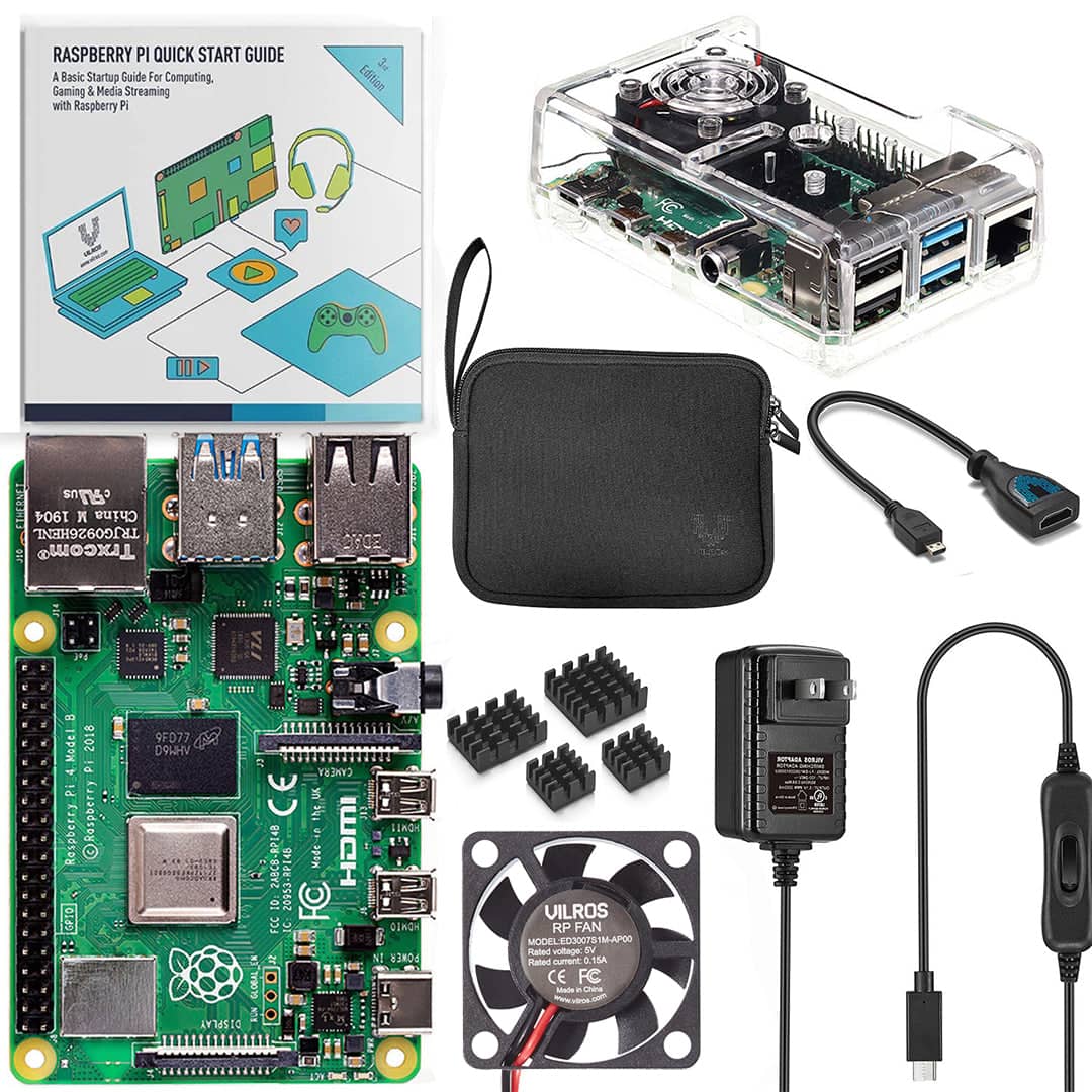 Vilros Raspberry Pi 4 Basic Starter Kit - Vilros.com