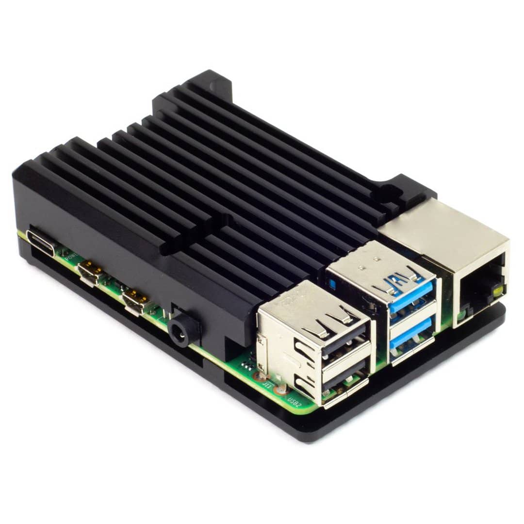 Pimoroni  Aluminium Heatsink Case for Raspberry Pi 4 - Vilros.com