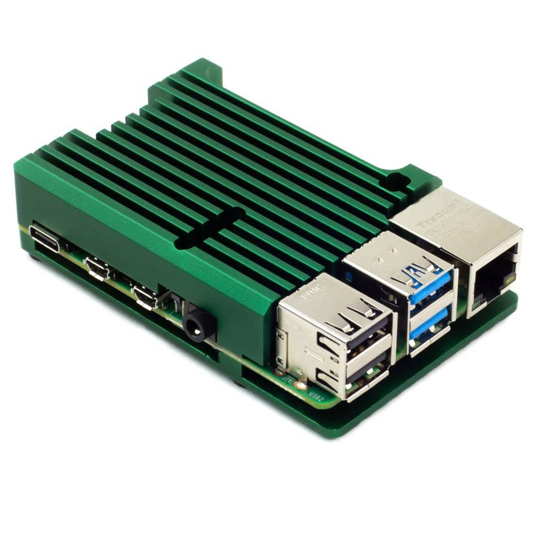 Pimoroni  Aluminium Heatsink Case for Raspberry Pi 4 - Vilros.com