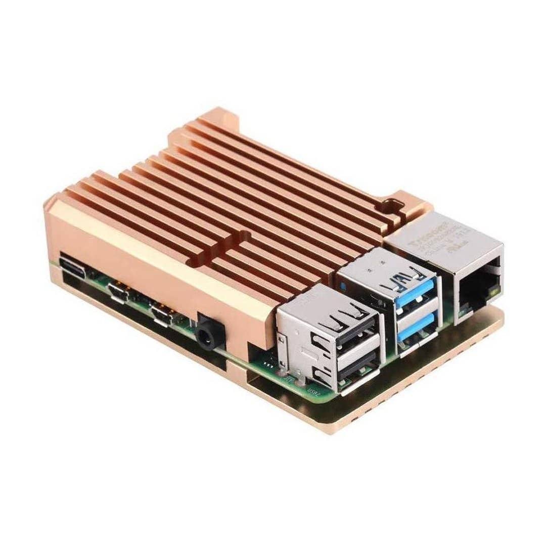 Pimoroni  Aluminium Heatsink Case for Raspberry Pi 4 - Vilros.com