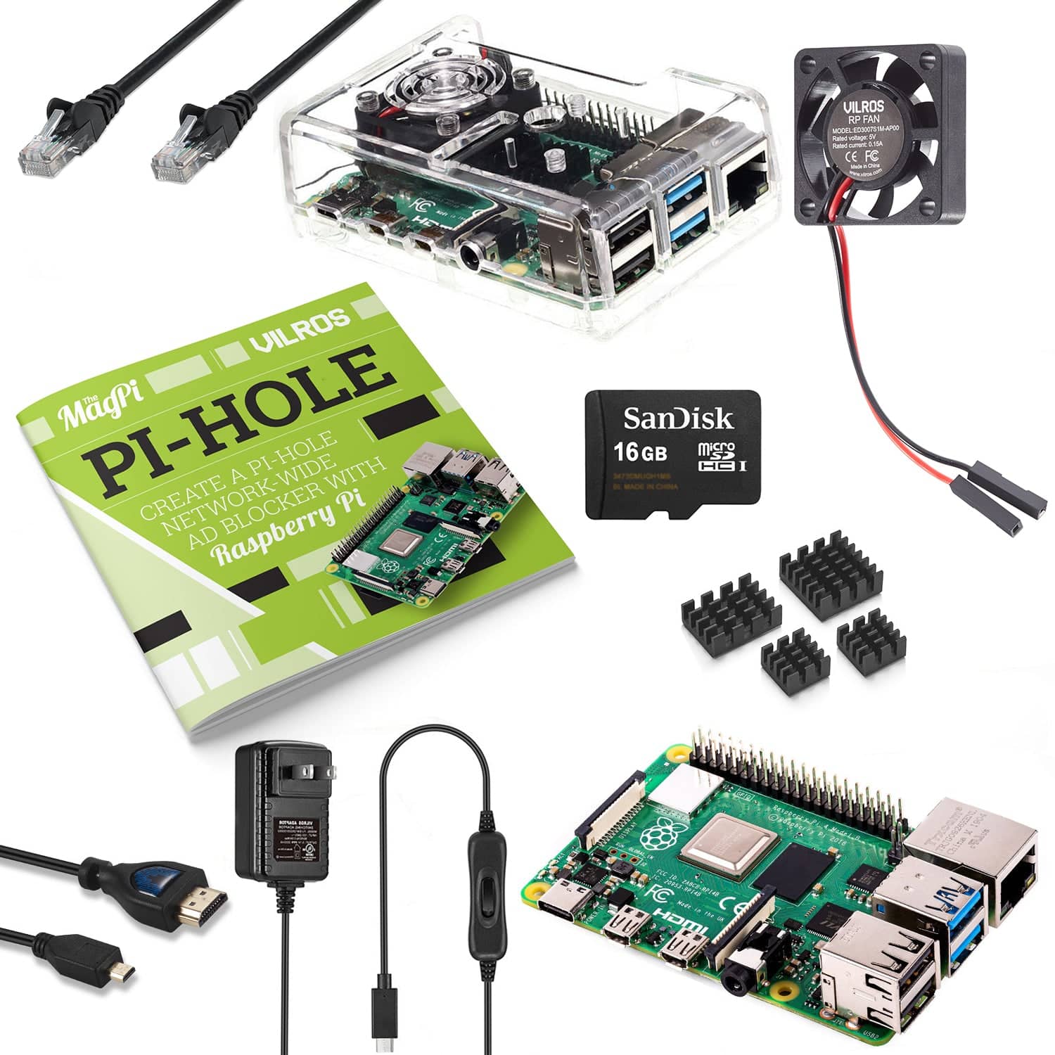 Vilros Raspberry Pi 4 Network Wide Ad Blocking Kit - Vilros.com