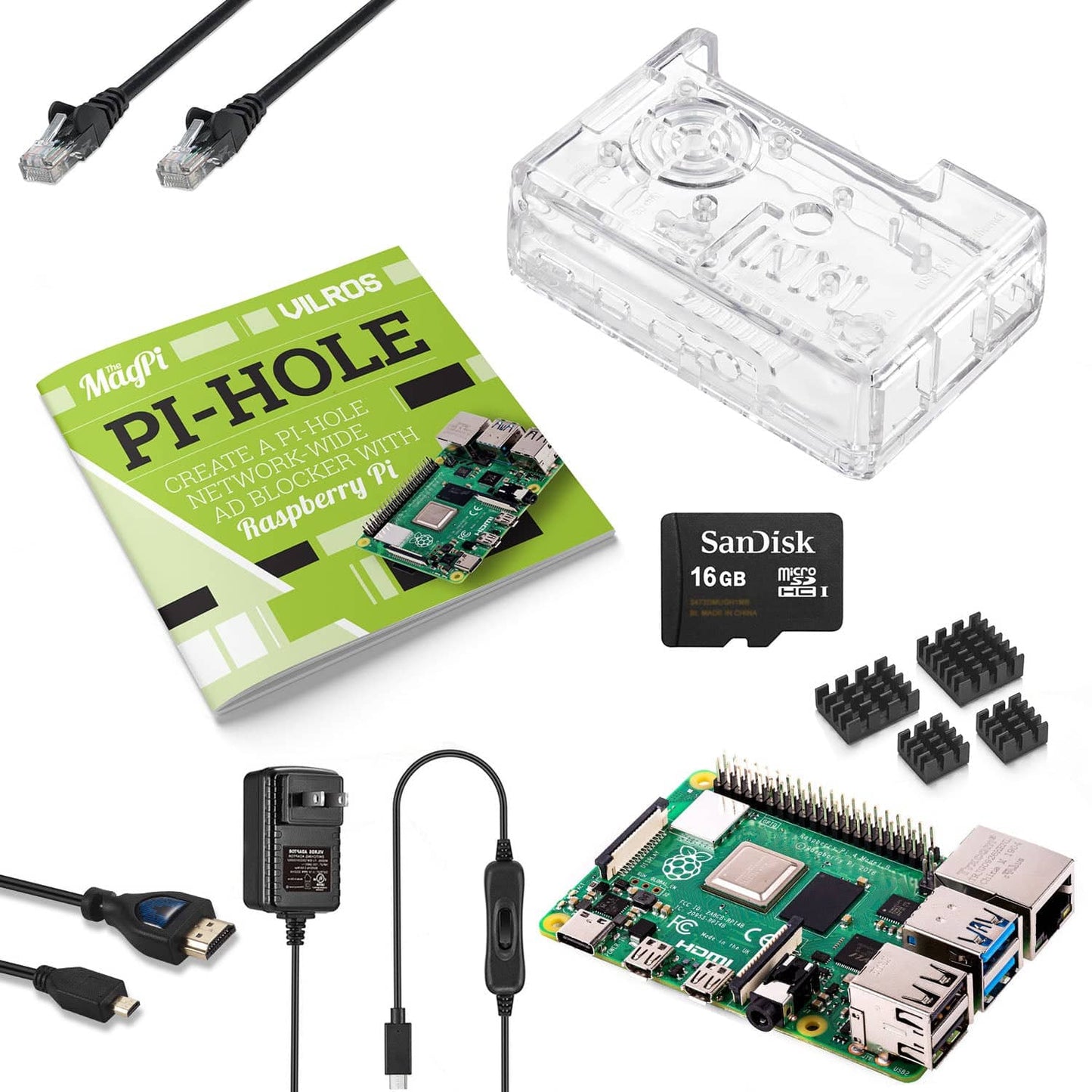 Vilros Raspberry Pi 4 Network Wide Ad Blocking Kit - Vilros.com