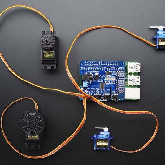 Adafruit 16-Channel PWM / Servo HAT for Raspberry Pi - Mini Kit - Vilros.com