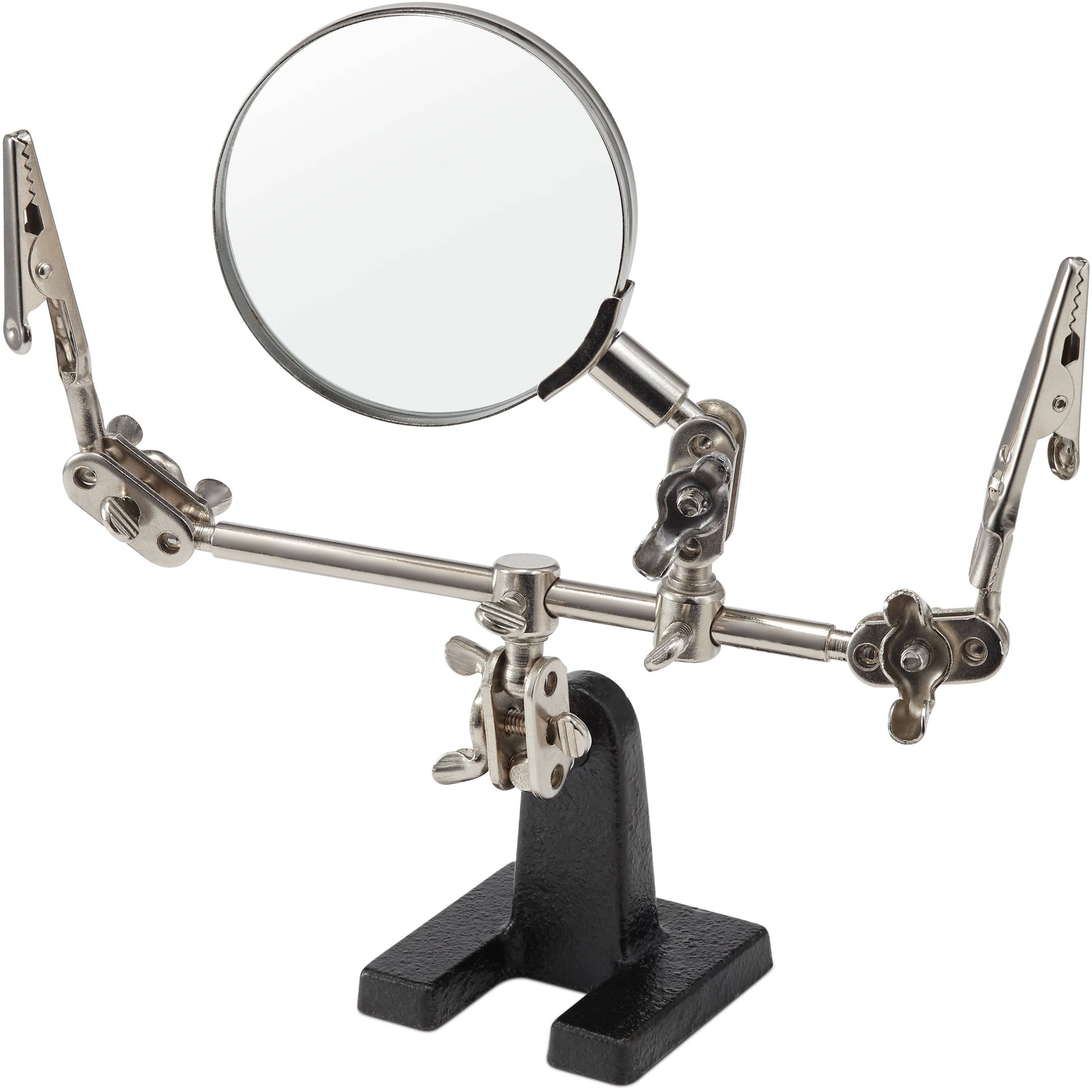 Adjustable Helping Hand With Magnifying Glass and Alligator Clips - Vilros.com