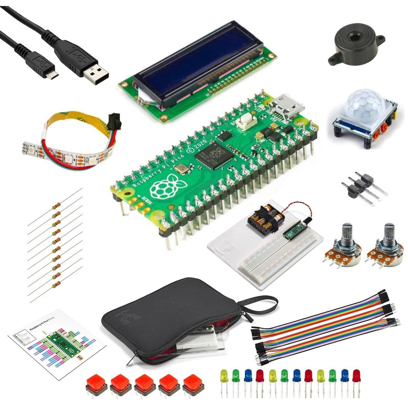 Vilros Raspberry Pi Pico Ultimate  MicroPython Project Kit - Vilros.com