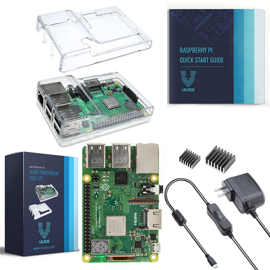 Vilros Raspberry Pi 3 Model B Plus Basic Starter Kit - Vilros.com