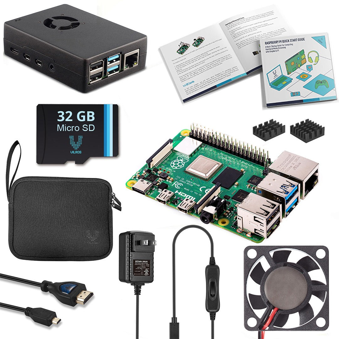 Vilros Raspberry Pi 4 Pre-Assembled Complete Starter Kit - Vilros.com
