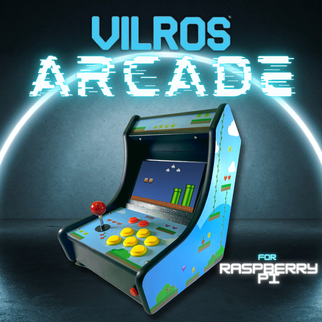 Raspberry Pi Compatible Tabletop Arcade Cabinet With Built In 10