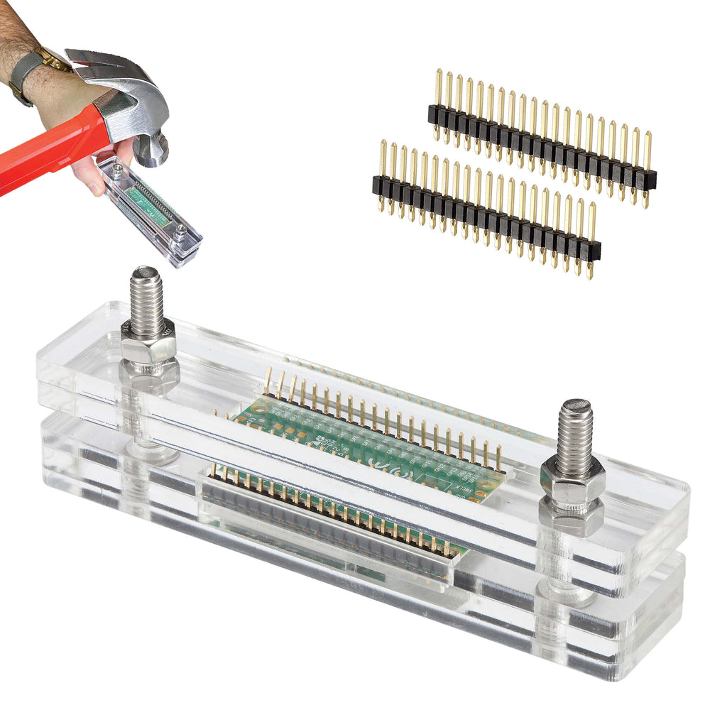 Hammer Header Pin Install Rig for Raspberry Pi Pico - Vilros.com